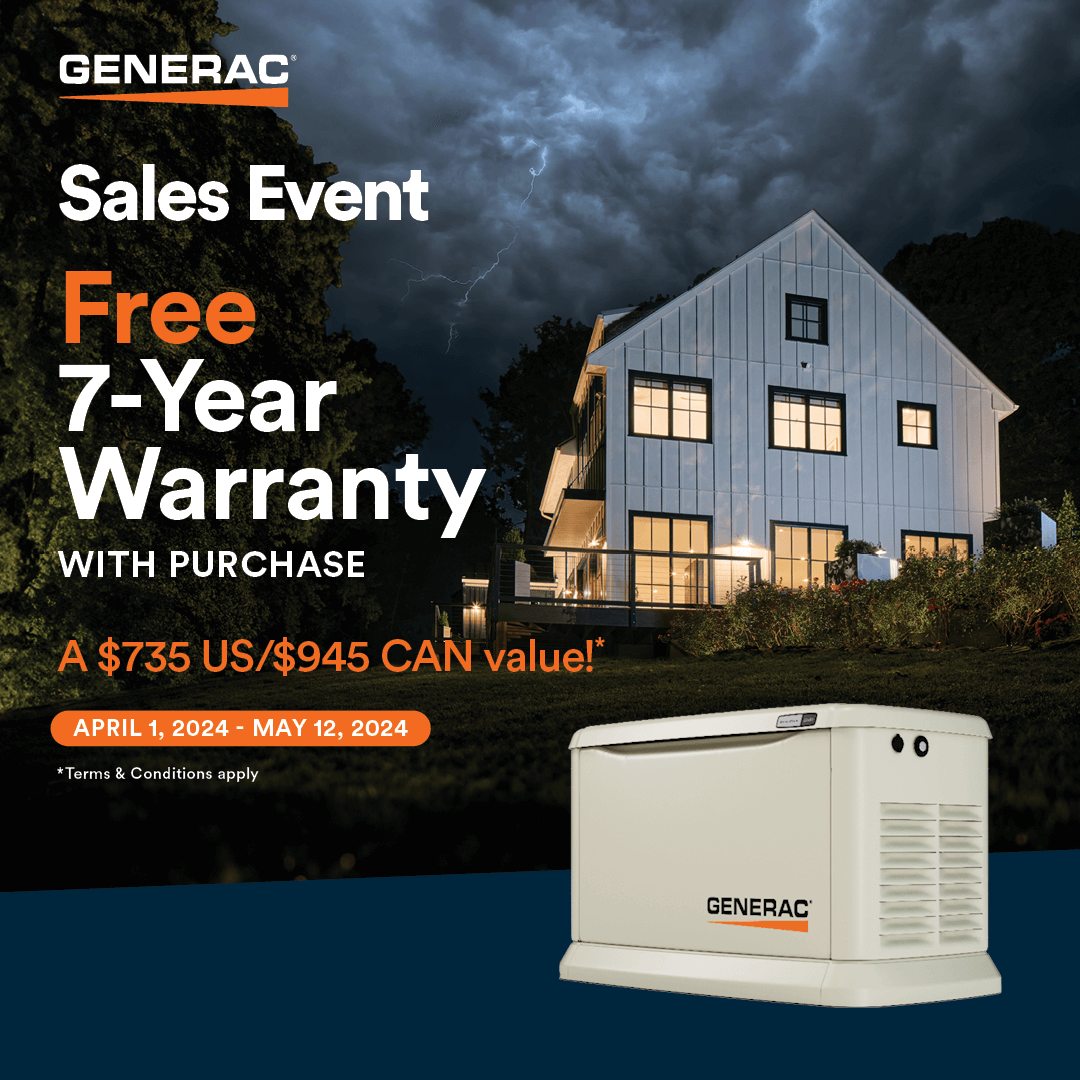 Sales Event Free 7-Year Warranty with Purchase